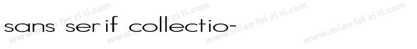 sans serif collectio字体转换